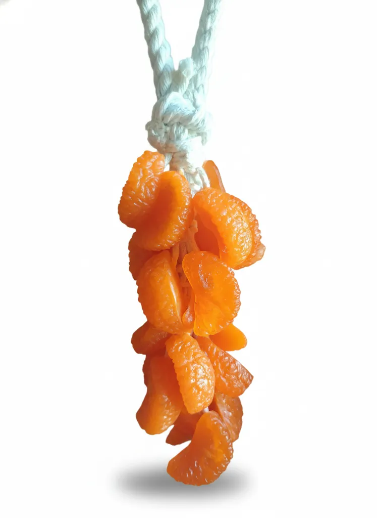 Turuncu Mandalina Dilimli Dekoratif Sabun - El Yapımı Salkım Sabun