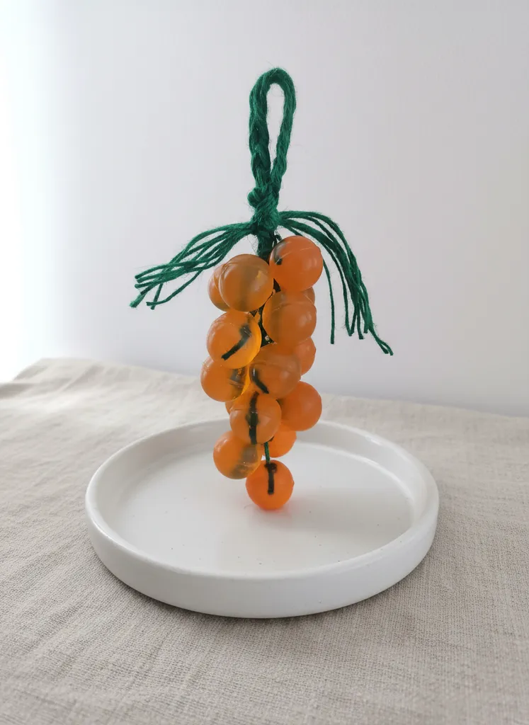 Turuncu Gliserinli Üzüm Salkımı Sabun - Doğal ve El Yapımı