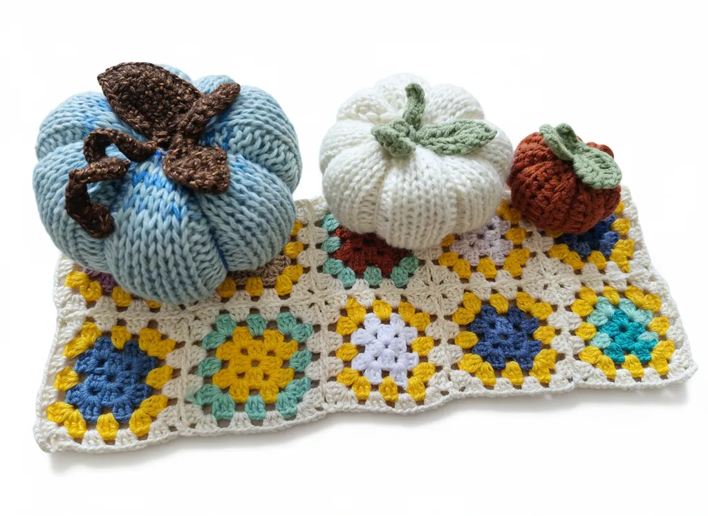 Örgü Balkabağı Dekoratif Set - Amigurumi Balkabağı - El Emeği