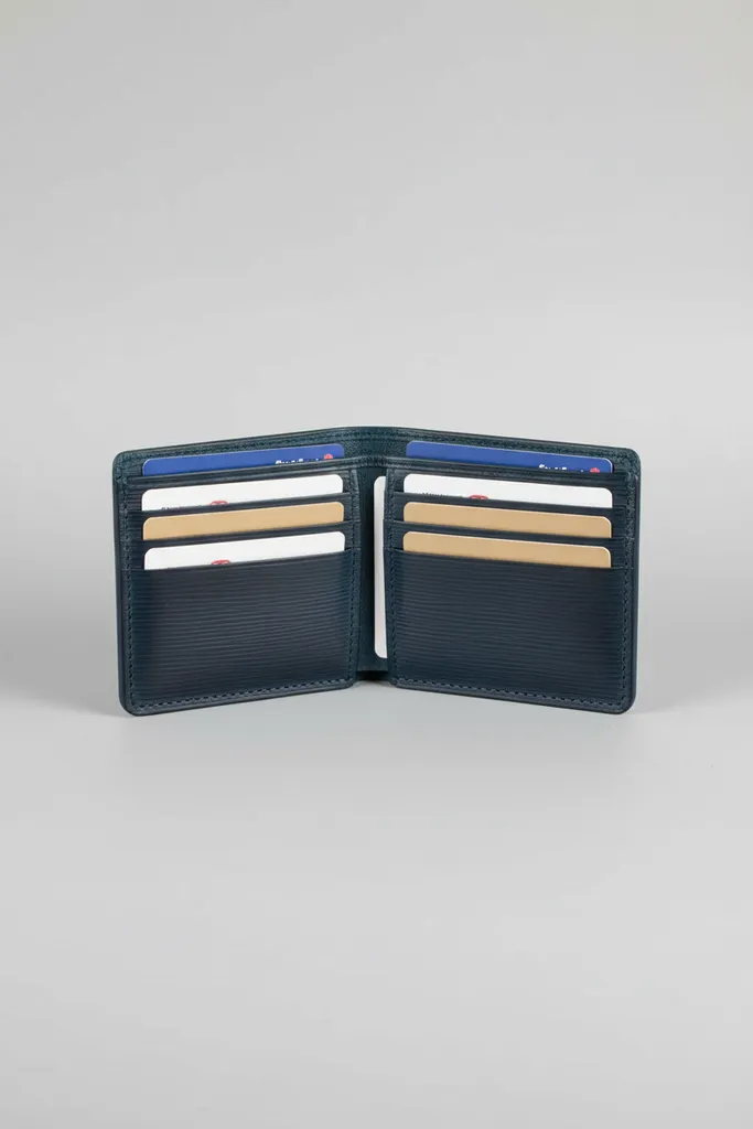 Siyah Hakiki Deri Kartlık Cüzdan - El Yapımı Klasik Model