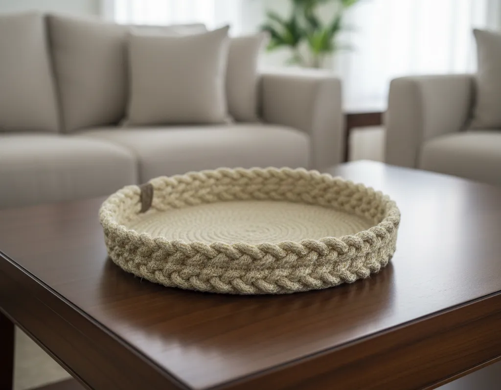 Tressip'ten Dekoratif Yuvarlak Tepsi - 30 cm Çapında Şık Tasarım