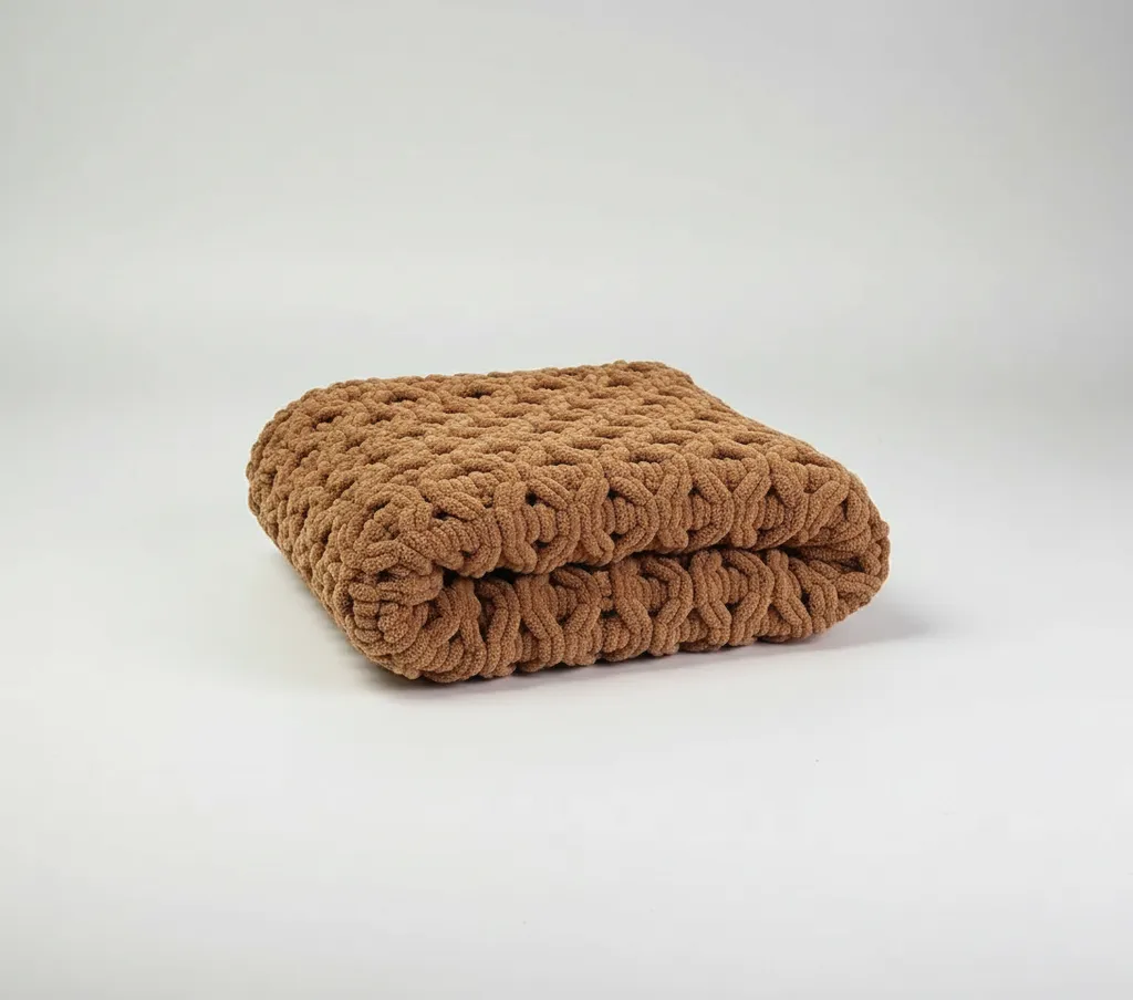 Bal Peteği Desenli Puffy Bebek Battaniyesi - Yumuşak Dokulu