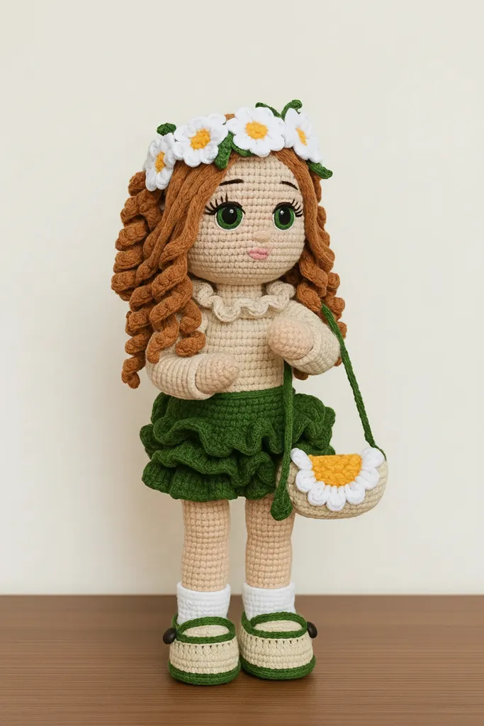 Amigurumi  Papatya Bebek - El Yapımı Oyuncak Bebek