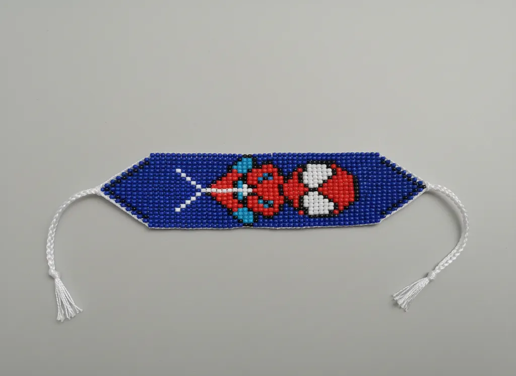 Mavi Renkli Çizgi Film Karakteri Desenli Boncuk Bileklik - Ayarlanabilir