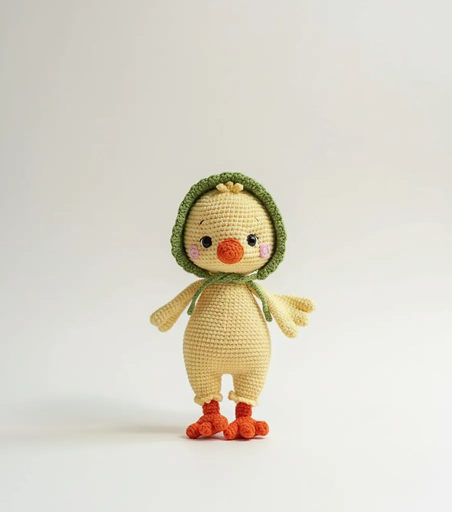 Sevimli Sarı Ördek Amigurumi Oyuncak - El Yapımı Bebek Hediyesi