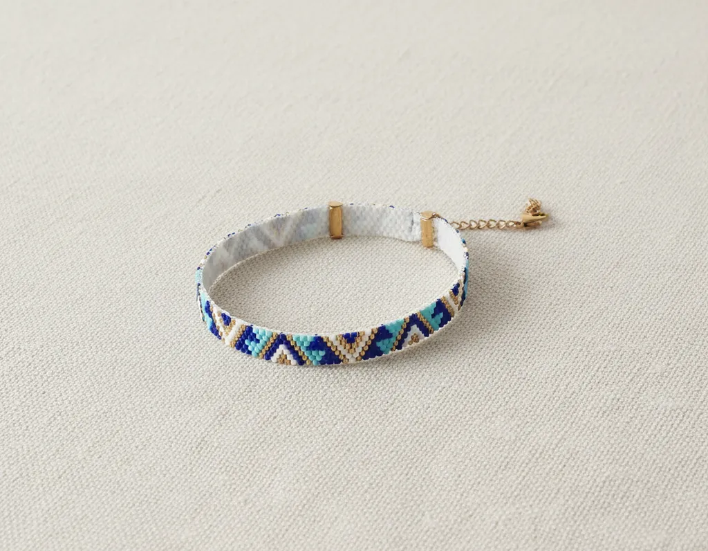 Yüksek kalite boncuk ile Miyuki otantik hasır bileklik... 