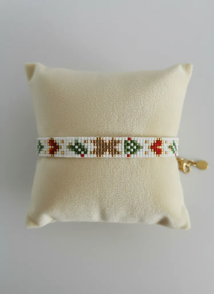 Yılbaşı Temalı Boncuklu Miyuki Bileklik - El Emeği Tasarım