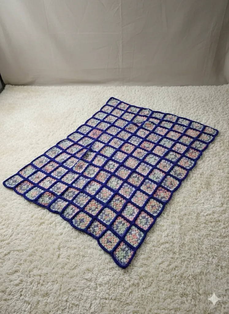 Motifli Örgü Bebek Battaniyesi - TV Battaniyesi Seçeneği ile El Emeği