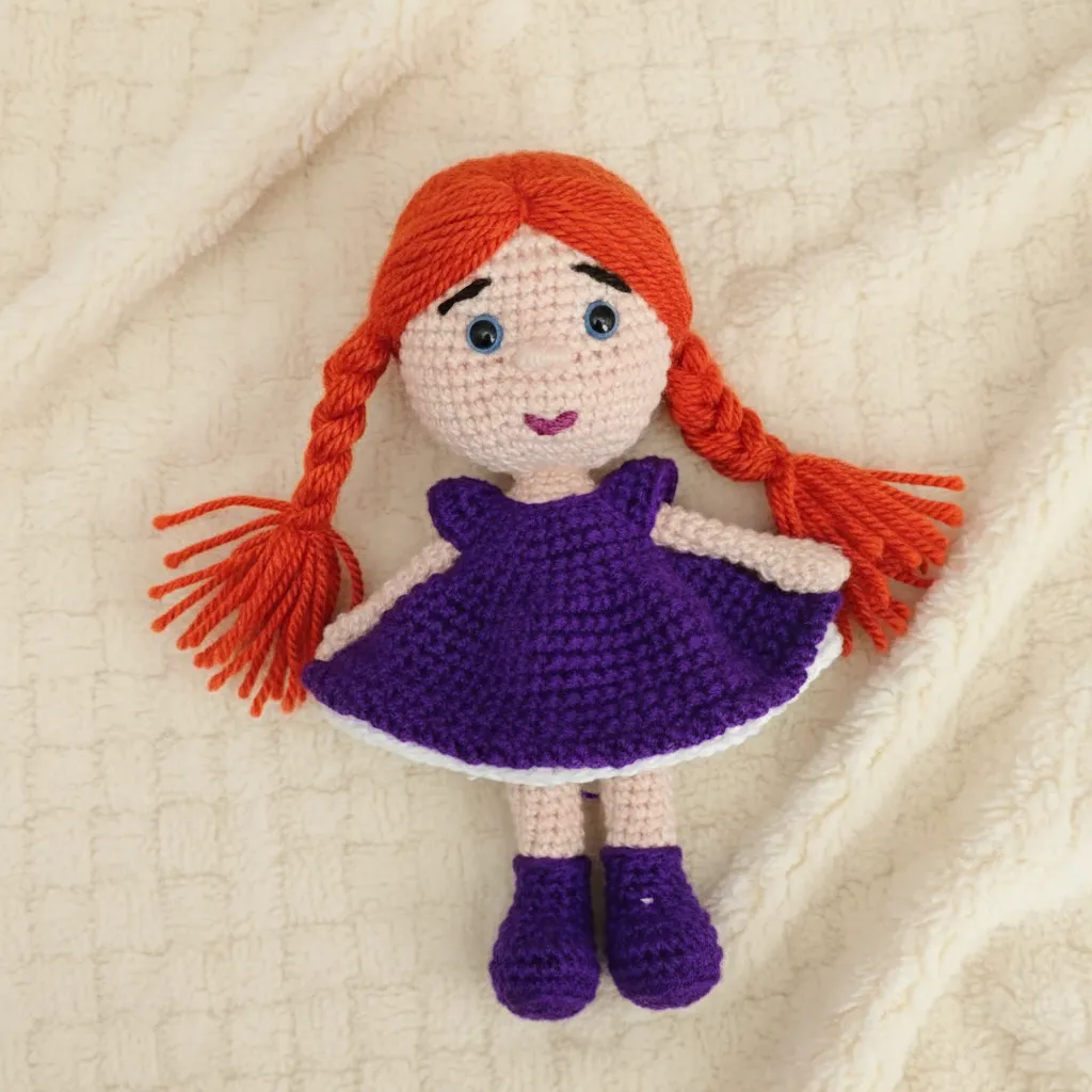 Örgü Bebek Oyuncak - Kız Çocuk Fındık Bebek El Emeği