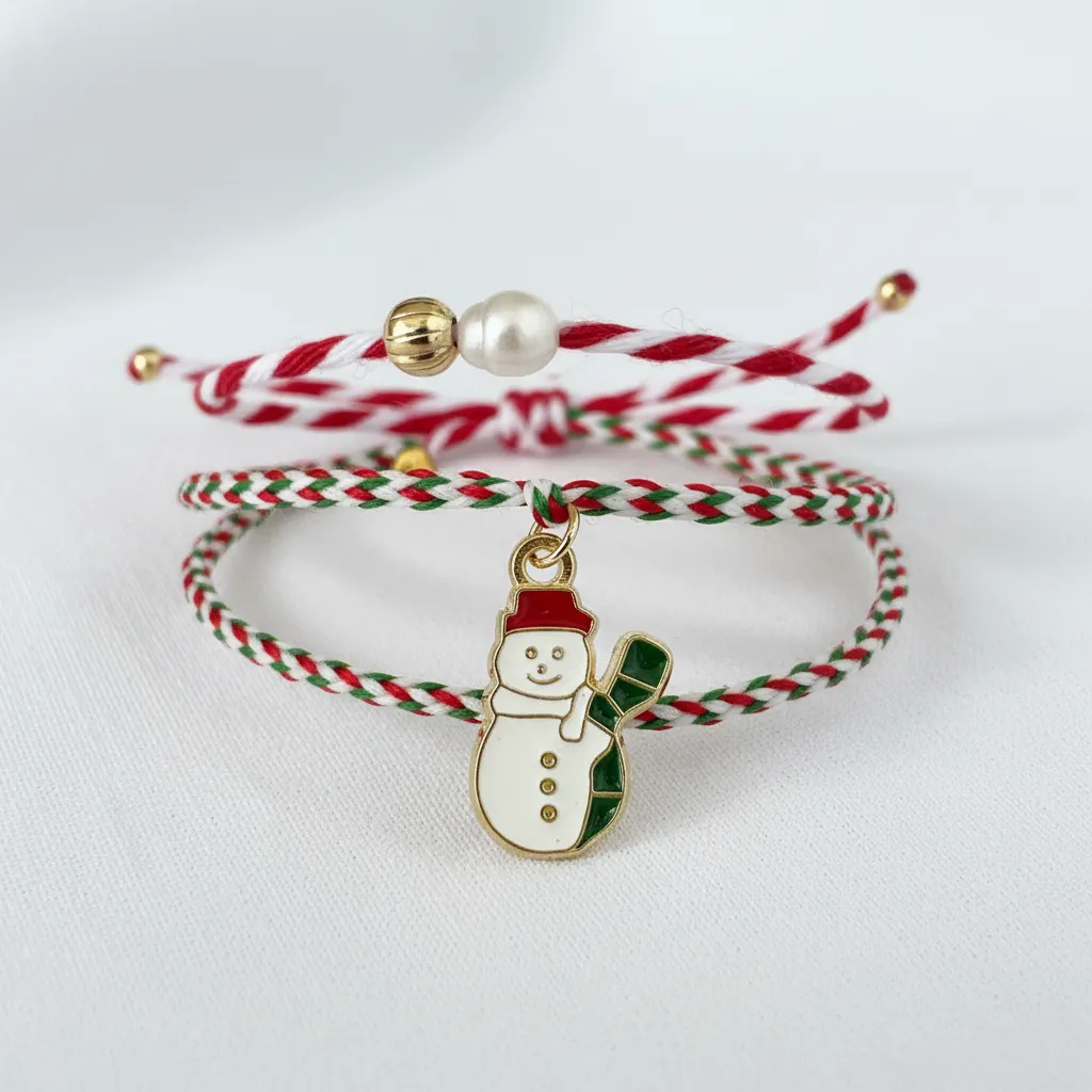 Hediyelik Yılbaşı Bilekliği Ve  Marteniçka: Yeni Yıl Hediyesi Bileklik