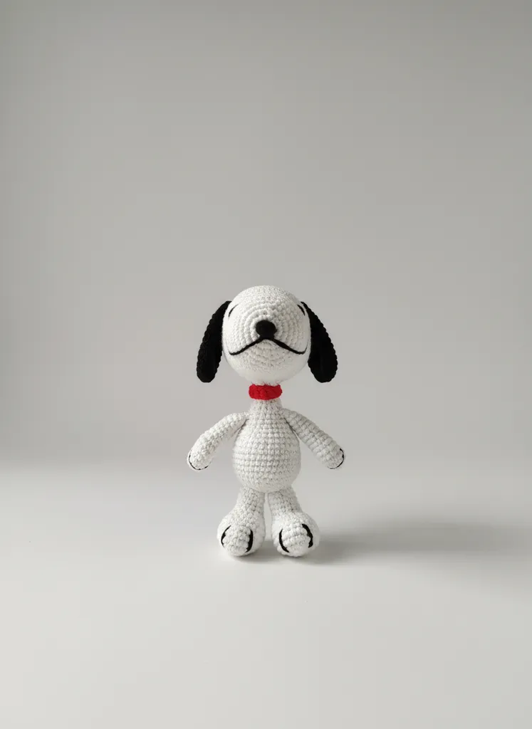 Sevimli Köpek Amigurumi Oyuncak Bebek - Pamuk İpten El Emeği