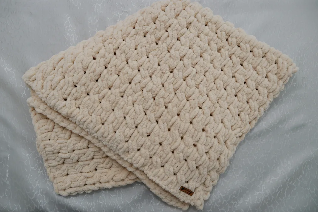 Krem Rengi ALİZE PUFFY Bebek Battaniyesi - 85x100 cm