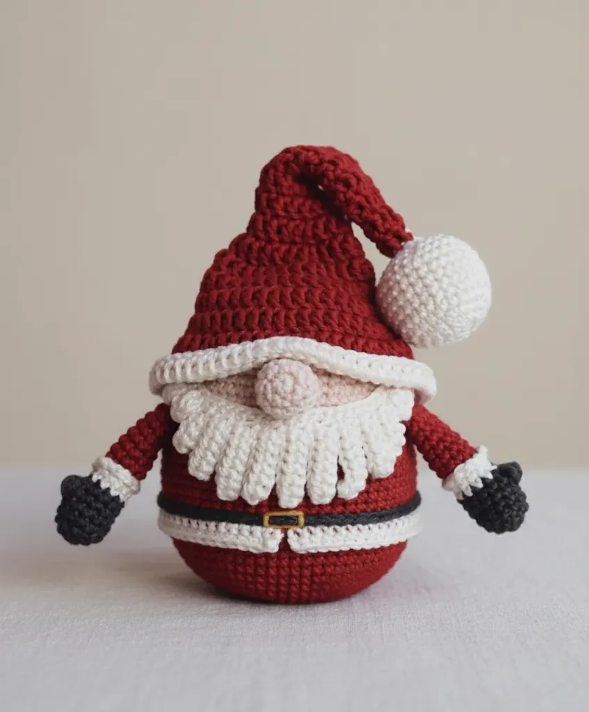 Amigurumi Noel Baba Cücesi - El Yapımı Yılbaşı Dekorasyonu