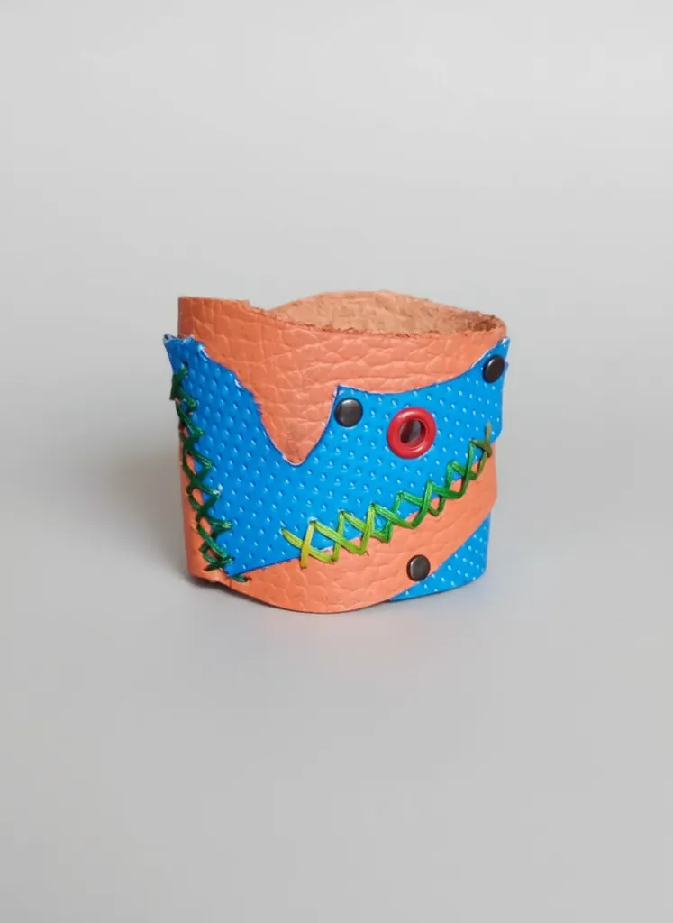 Deri Tasarım Renkli Bileklik - El Yapımı Hakiki Deri Bileklik