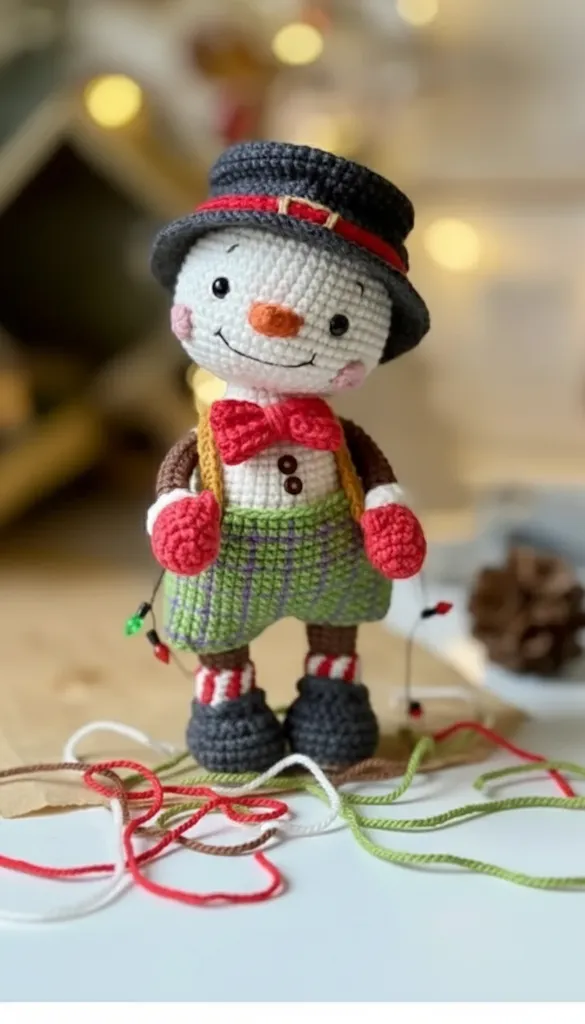 Sevimli Amigurumi Kardan Adam - Yılbaşı Dekorasyon ve Hediye