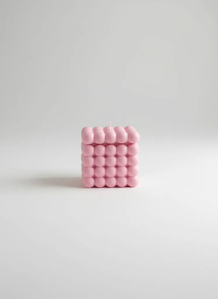 Pembe Baloncuk Tasarımlı Takı ve Aksesuar Saklama Kutusu - Bubble Cube