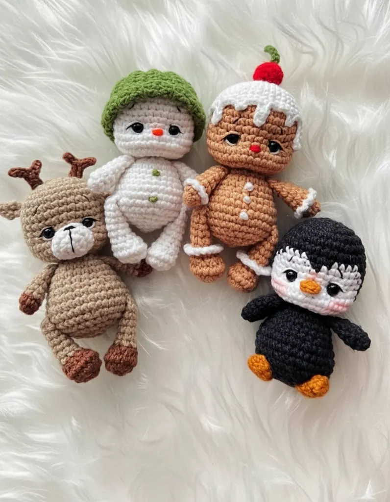 Amigurumi Yılbaşı Temalı Oyuncak Seti - Koleksiyonluk El Yapımı