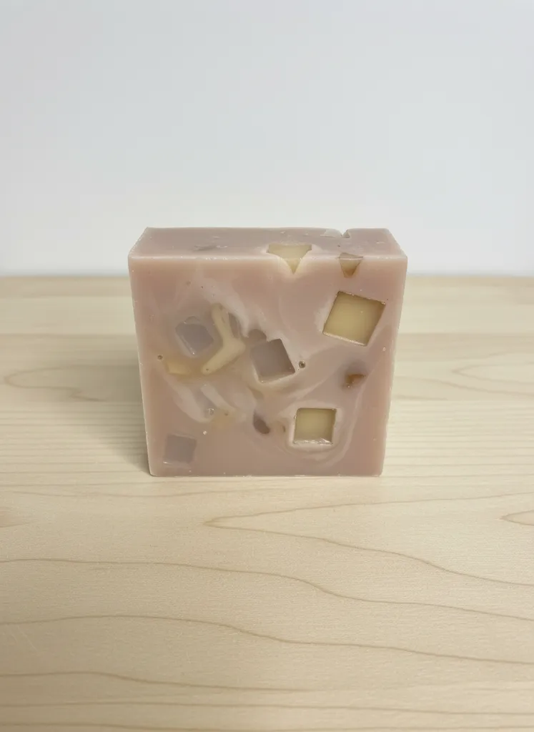 Kahve Tonlarında Swirl Desenli Doğal Sabun - Cilt Dostu