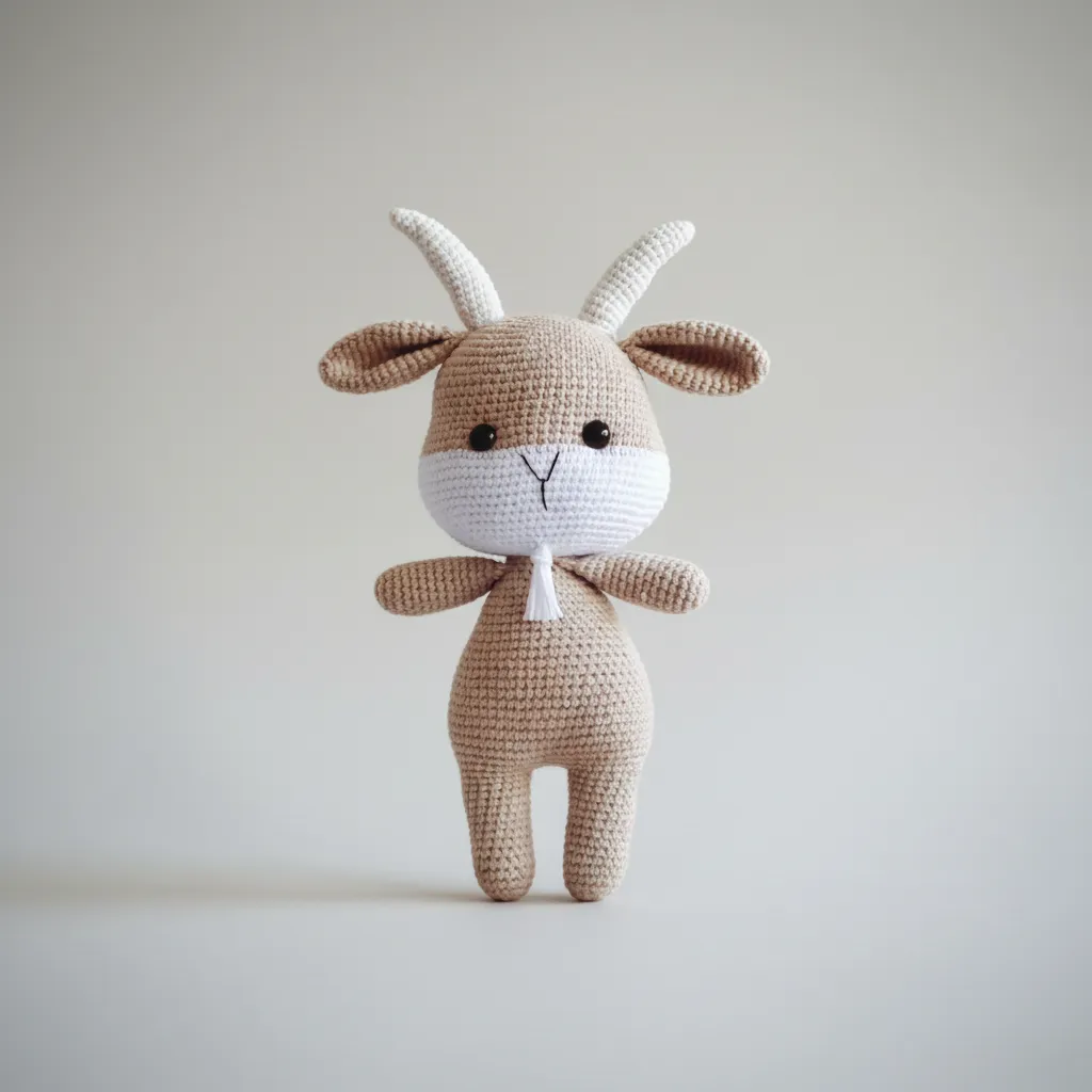 Amigurumi Örgü Keçi Bebek Oyuncak - El Emeği Hediyelik