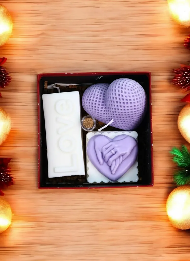 Birlikte Sonsuzluk Hediye Kutusu %100 Soyawax Doğal Mum