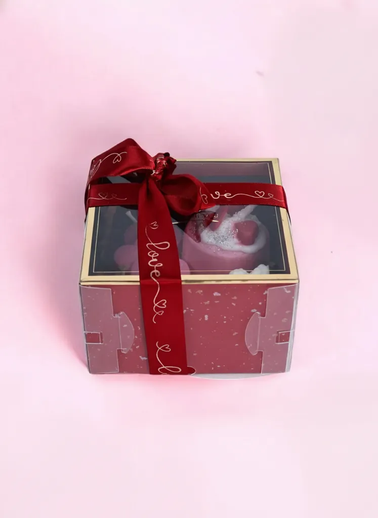%100 Soyawax Doğal Mum Tatlı Sürpriz Hediye Kutusu - El Yapımı