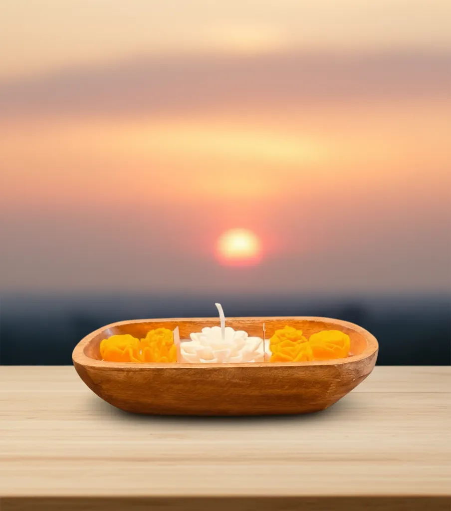 Akasya Bahçesinde Günbatımı Doğal Mum %100 Soyawax Doğal Mum