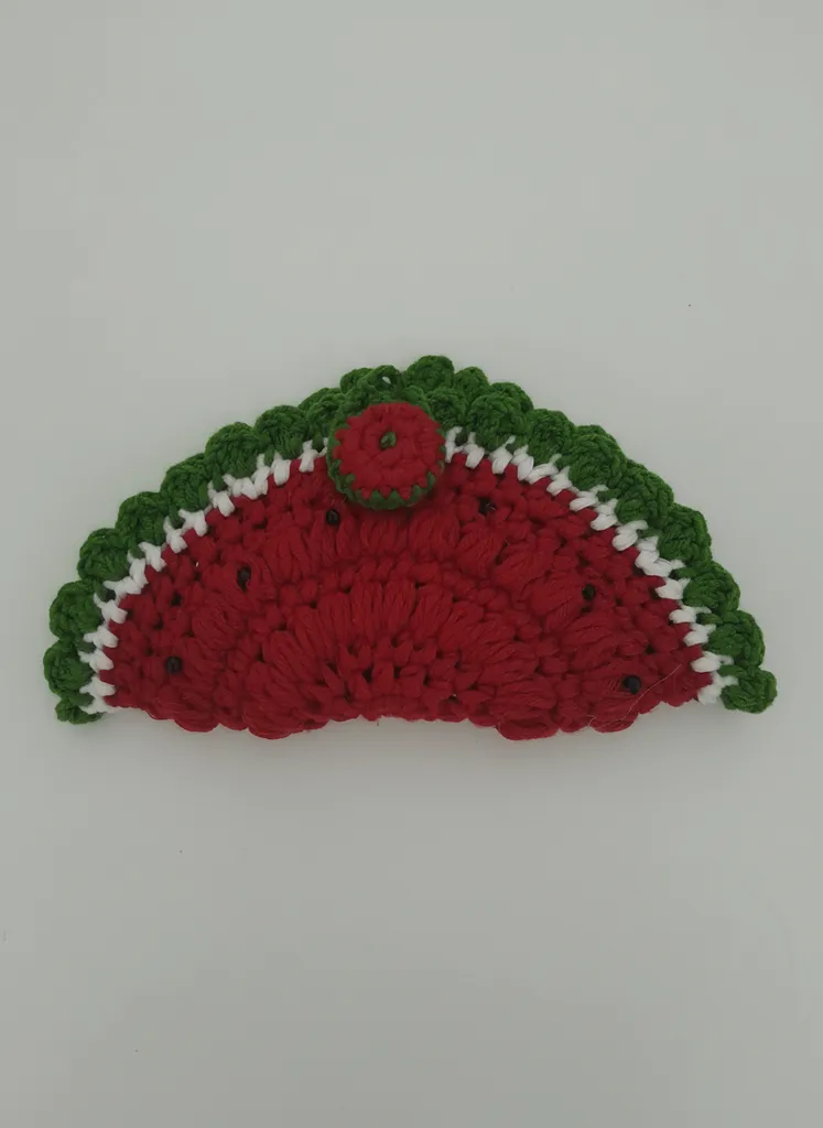 Karpuz Model Tığ İşi Gözlük Kılıfı - El Örgüsü