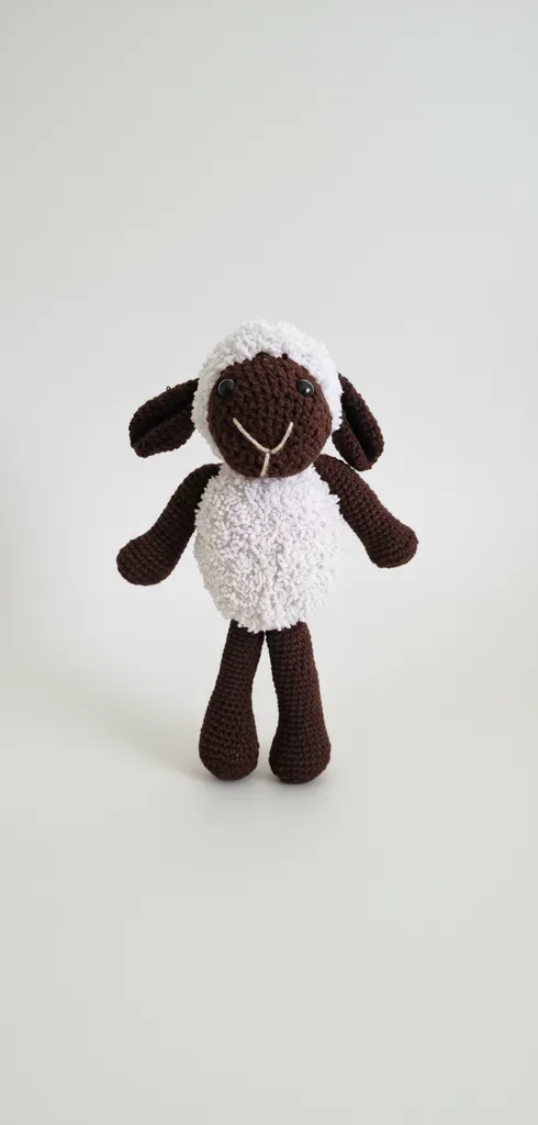 Örme Oyuncak Tiftik Koyun Bebek - El Emeği Amigurumi