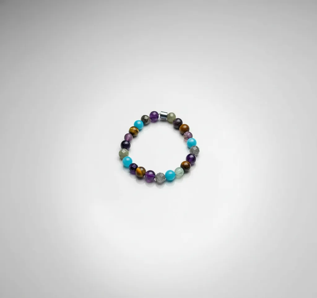 Doğal Taşlardan Öğrenci Başarı Bilekliği - Lapis Lazuli ve Kaplan Gözü