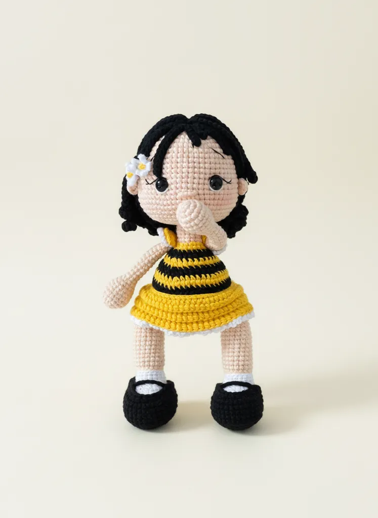 Amigurumi arı bebek