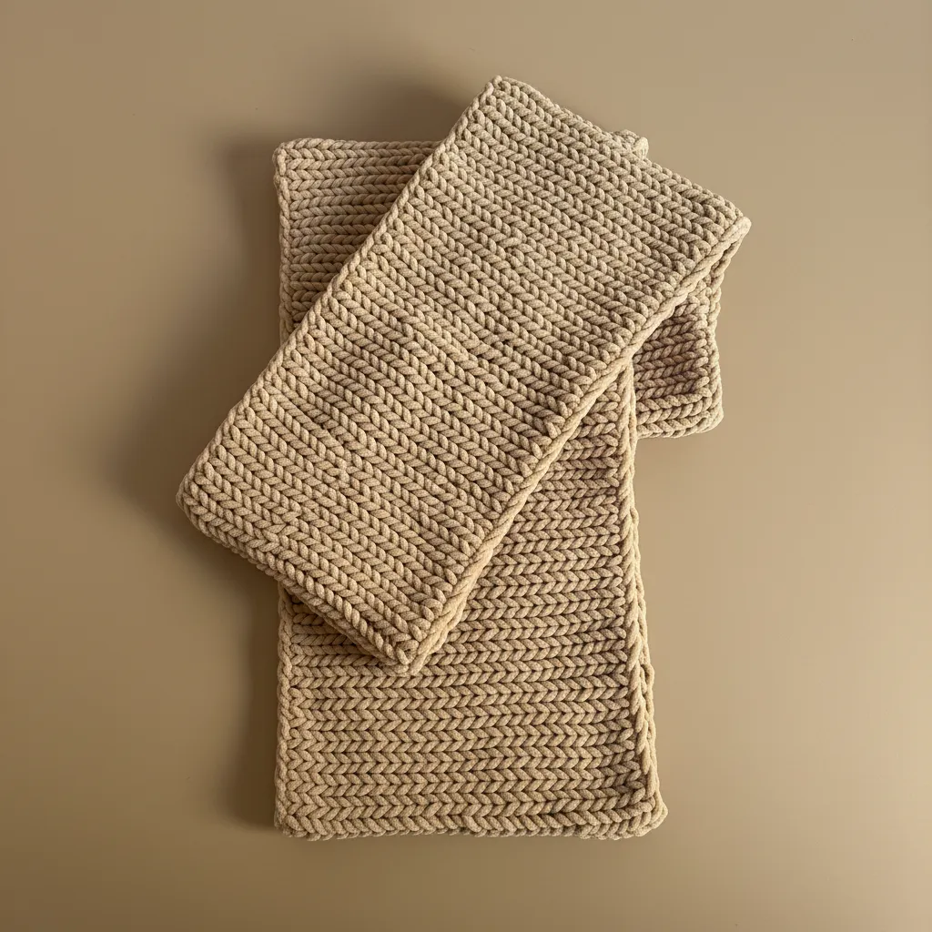 ✨ Kadife İpten Örülmüş Yumuşacık Atkı – Sıcak, Zarif ve El Yapımı ✨