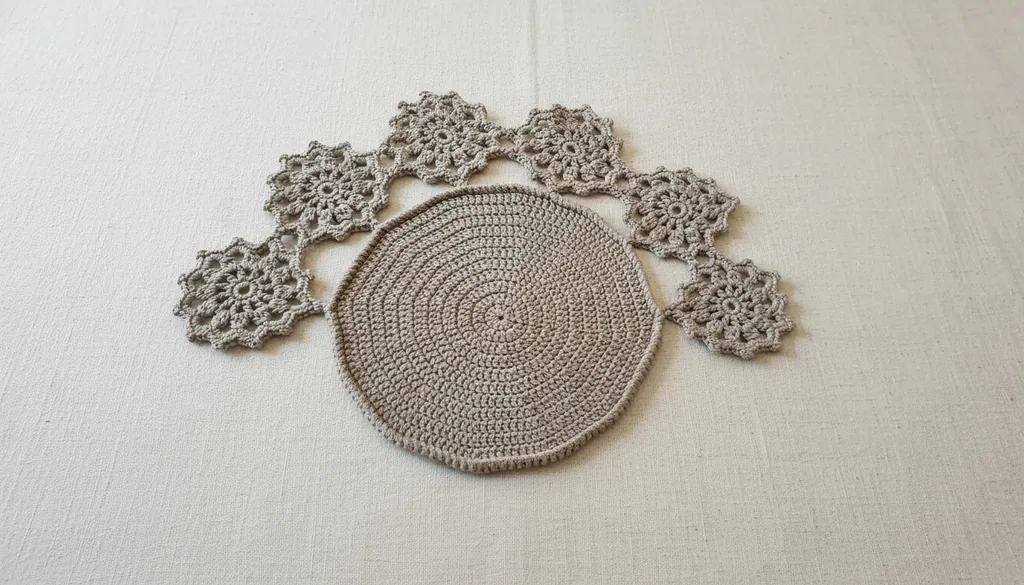 El Örgüsü Doğal Tonlarda Motifli Dekoratif Ranır - 104x31 cm