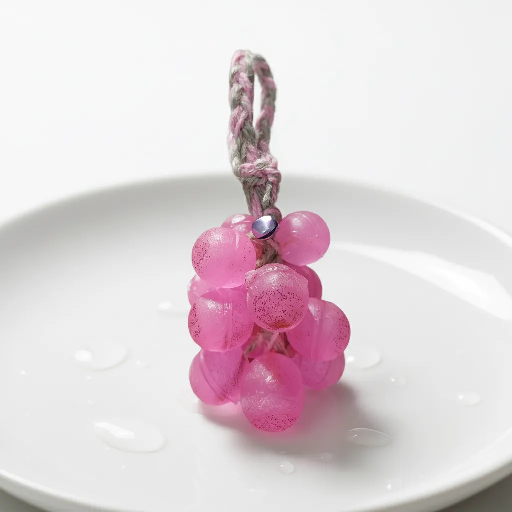Pembe Üzüm Taneli Dekoratif Kokulu Sabun - El Yapımı Hediyelik