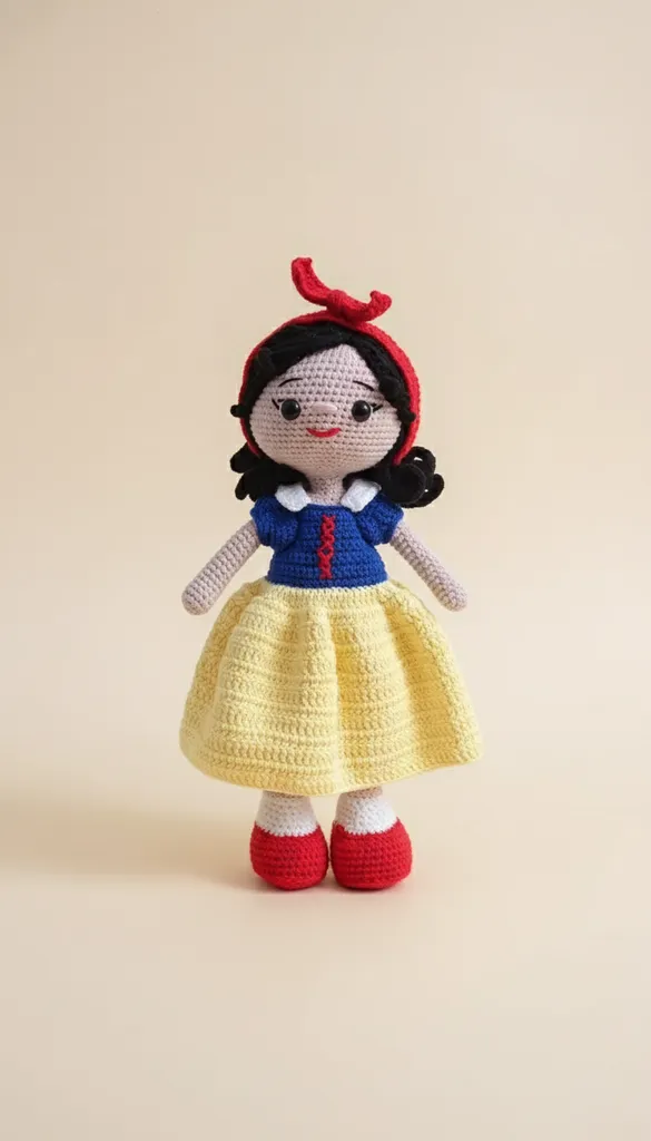 Amigurumi Pamuk Prenses Bebek - 25 cm El Örgüsü Oyuncak