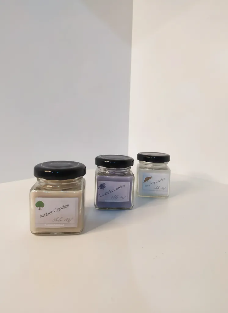 Kokulu Soya Mumları Seti - 3'lü Mini Cam Kavanoz 40 cc