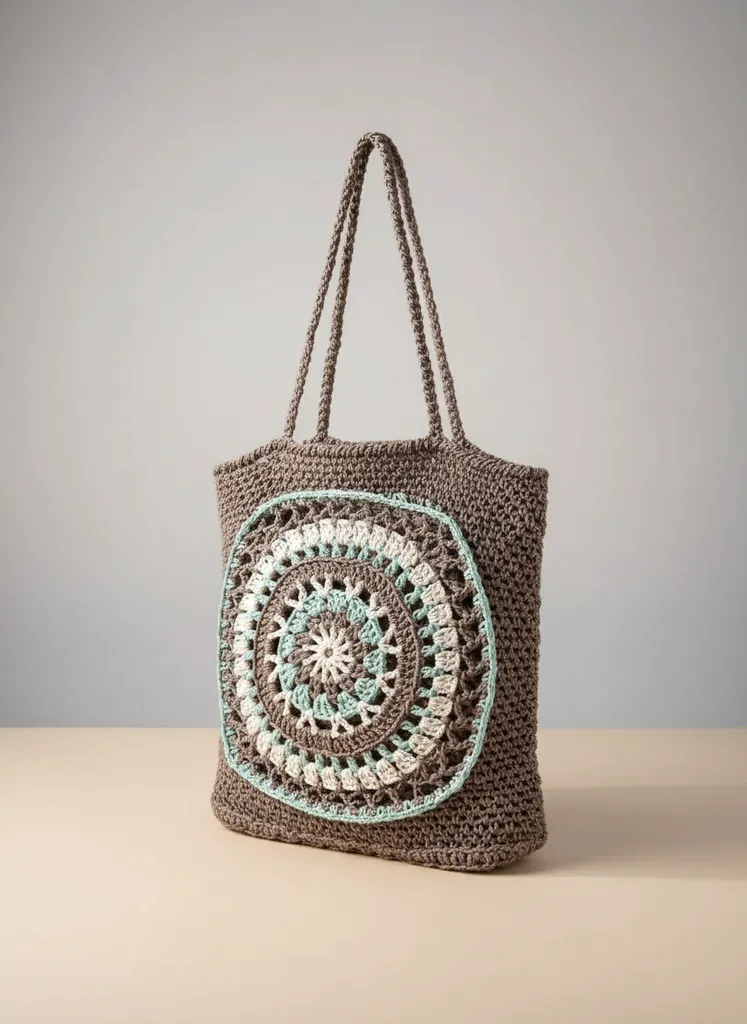 El Yapımı Suni Deri Tabanlı Kağıt İp Örgü Çanta Bohem Günlük, Benzersiz, Astarsız