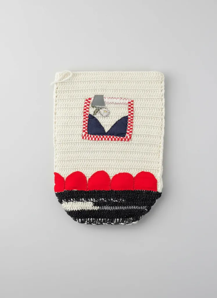 Örgü Bebek Sıcak Su Torbası Kılıfı - Krem Renkli ve Desenli