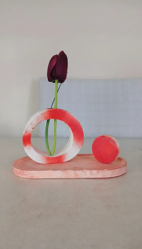 El Yapımı Diş Tozu 3 Parçalı Dekoratif Obje Seti - Modern Tasarım