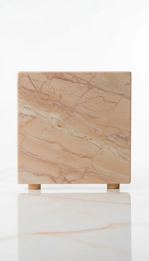 MERMER SUNUMLUK - TEPSİ- DEKOR- KESME TAHTASI 15x20 Bej renk