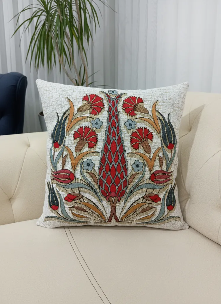 Goblen Dokuma Kırlent Kılıfı