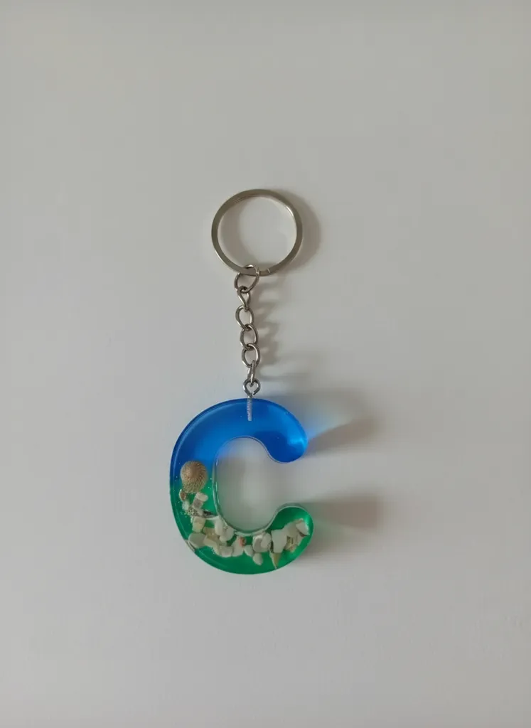 Coral (Deniz Mercanı Gibi Zarif) Epoksi Anahtarlık / Çanta Süsü