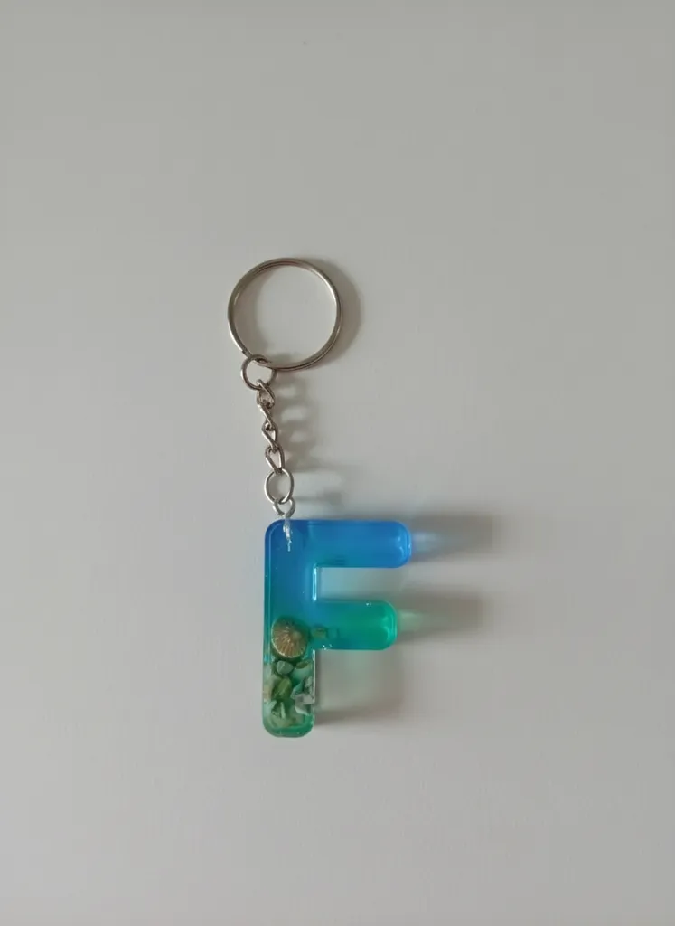 Flame (Parlaklık ve Enerji) Epoksi Anahtarlık / Çanta Süsü