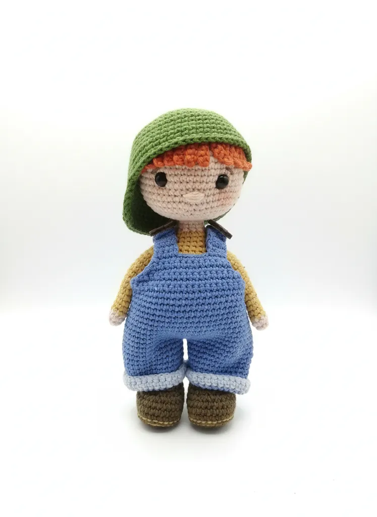 Tığ İşi Mehmet Bebek Oyuncak Amigurumi 22 Cm