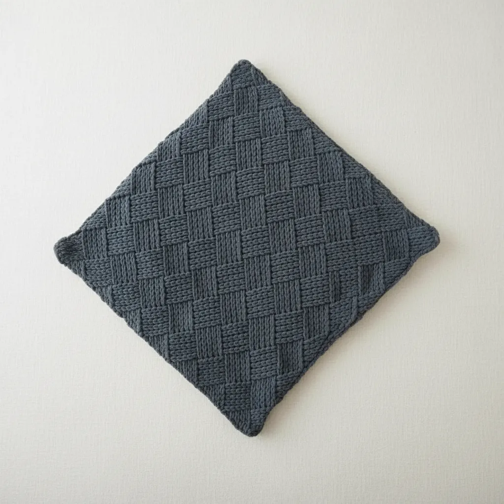 Gri Renk El Örgüsü Alize Puffy Dokuma Bebek Battaniyesi 90x100 cm