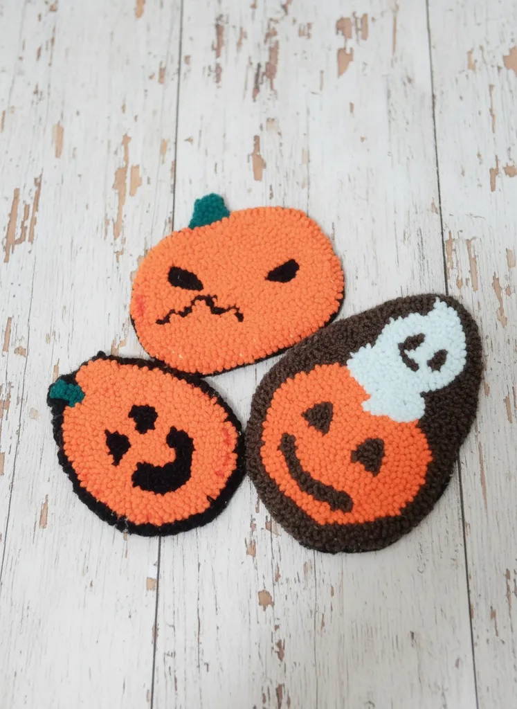 Punch İşlemesi Halloween Temalı Bardak Altlığı Seti (3 Adet)