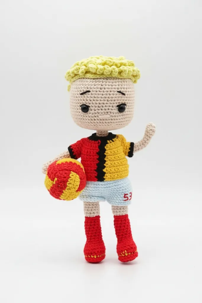 Galatasaray Barış Alper Yılmaz Amigurumi Bebek - El Emeği Örgü Oyuncak