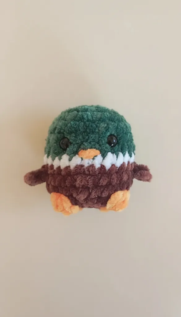 Yeşil Kafa Ördek Amigurumi Oyuncak Bebek - El Emeği Örgü