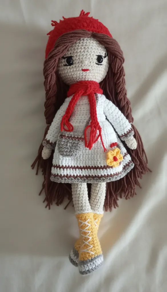 Örgü Oyuncak Bebek - Kışlık Kıyafetli Amigurumi Hediyelik Bebek