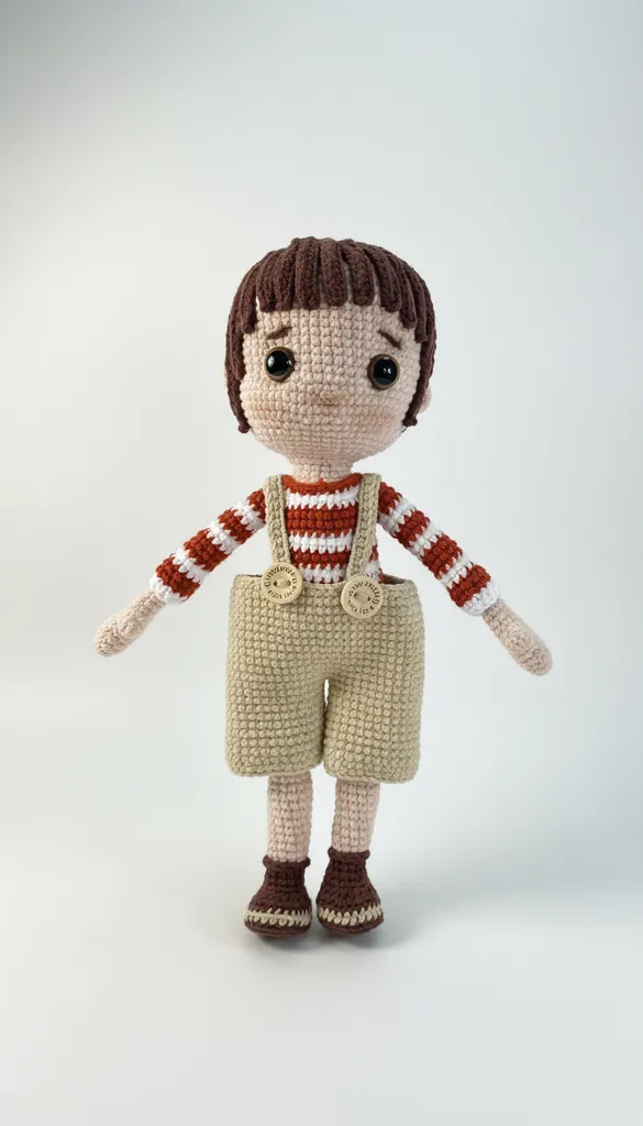 Örgü Erkek Bebek Oyuncak - Handmade With Love Detaylı