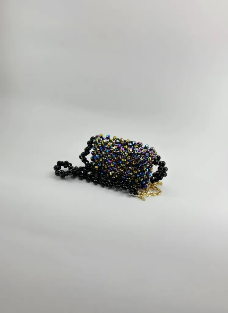 Boncuklu Mini Çanta - Çok Renkli, Özel Tasarım, El İşçiliği